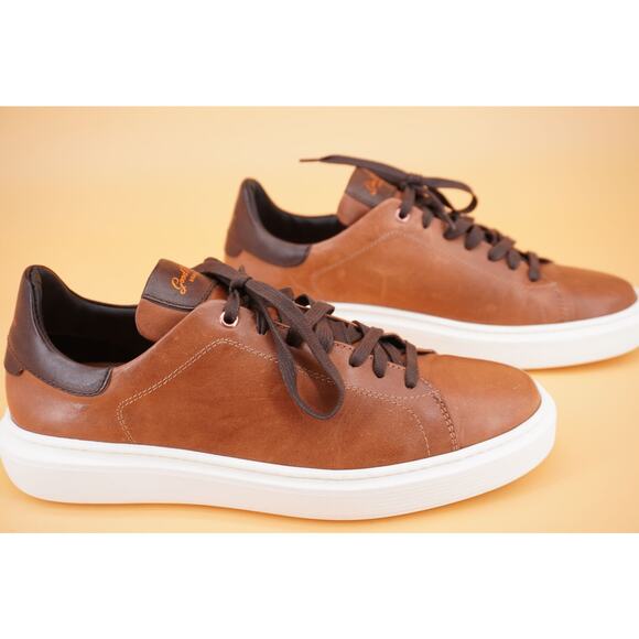 Good Man Brown Legend London Low Top Sneakers Size 9 New $275 White Sole Lace - Picture 6 of 12